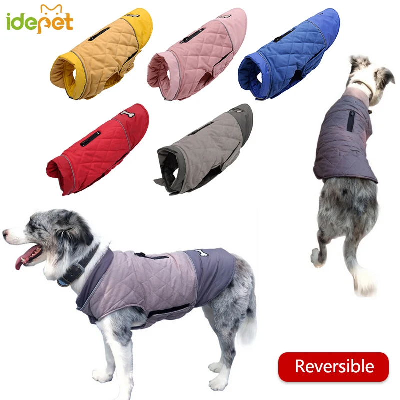 Fleece Pet Dog Clothes for Dog Large Warm Dogs Coat Reversible Jacket Winter Waterproof Chihuahua Dogs Clothes For Pet Products
Fleece Pet Dog Clothes for Dog Large Warm Dogs Coat Reversible Jacket Winter Waterproof Chihuahua Dogs Clothes For Pet Products
