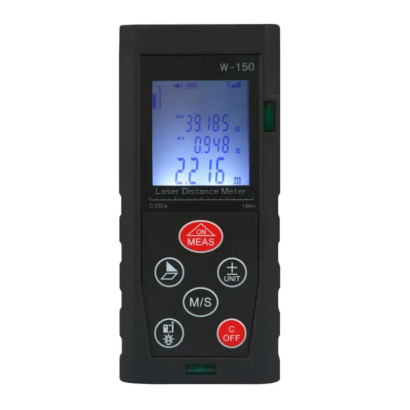 150M Protable Laser Rangefinder Distance Meter Range Finder Area Volume Continuous Signal Strength m/inch/ft
150M Protable Laser Rangefinder Distance Meter Range Finder Area Volume Continuous Signal Strength m/inch/ft