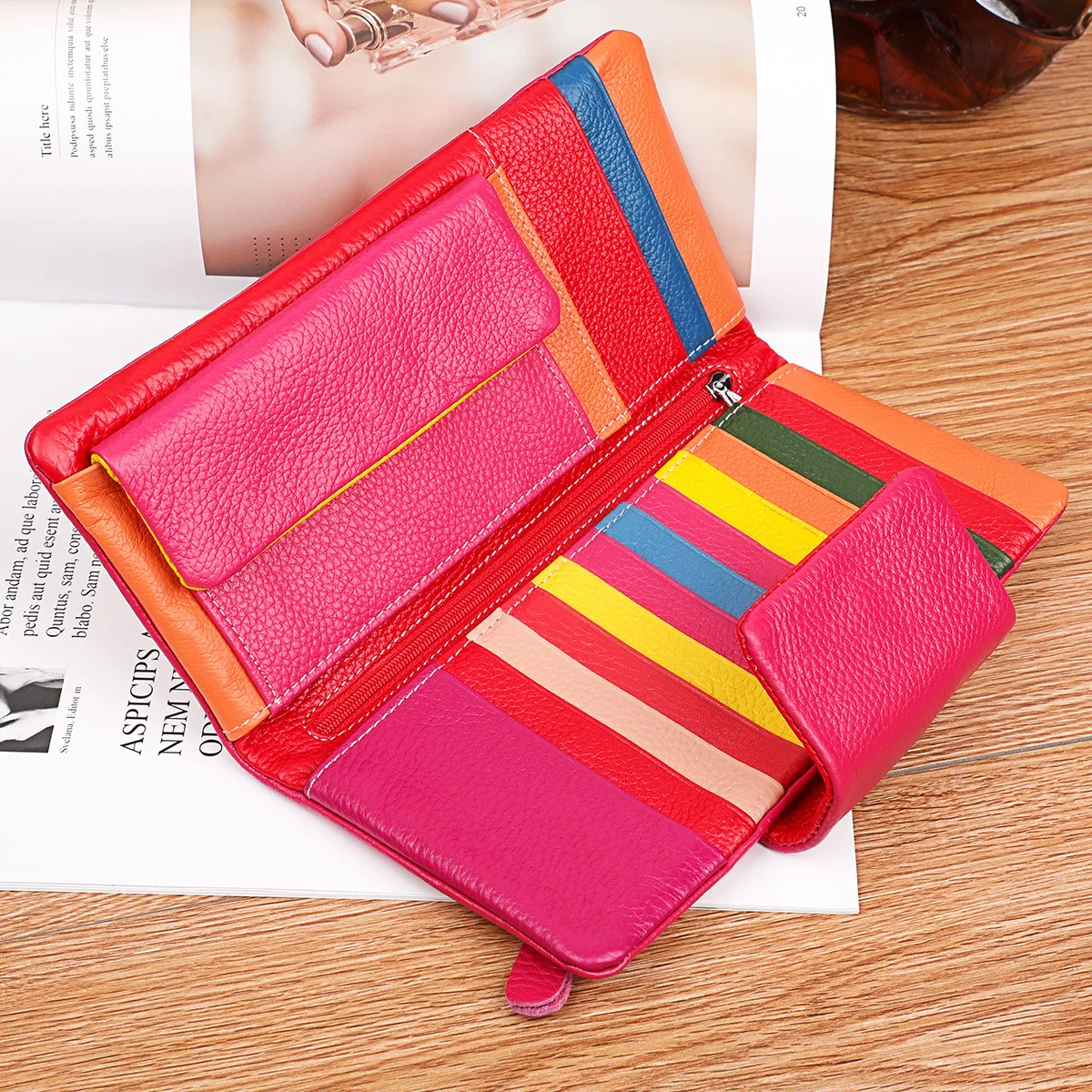Hot Selling Long WOMEN'S Leather Wallet Europe And America Casual Color WOMEN'S Wallet Card Bit More Wallet
Hot Selling Long WOMEN'S Leather Wallet Europe And America Casual Color WOMEN'S Wallet Card Bit More Wallet