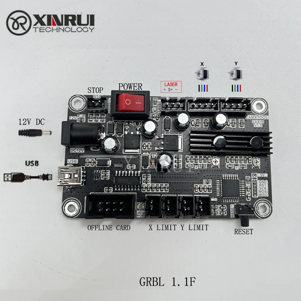 2 Axis Control Panel Board for Engraver Laser Engraving Machine DIY Cutting Motherboard for LASER GRBL
2 Axis Control Panel Board for Engraver Laser Engraving Machine DIY Cutting Motherboard for LASER GRBL