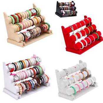 Novelty Velvet Jewelry Organizers Display Stand Holder Bracelet Chain Bangle Watch Rack Shoecase Jewelry Packaging 
Novelty Velvet Jewelry Organizers Display Stand Holder Bracelet Chain Bangle Watch Rack Shoecase Jewelry Packaging