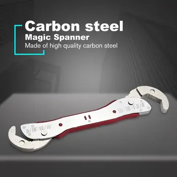 Adjustable Magic Wrench Multi-function 9-45mm Purpose Spanner Tools Universal Wrench Pipe Home Hand Tool Quick Snap Grip
Adjustable Magic Wrench Multi-function 9-45mm Purpose Spanner Tools Universal Wrench Pipe Home Hand Tool Quick Snap Grip