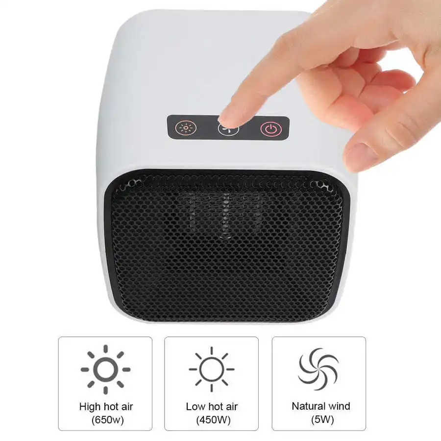 Intelligent Desktop Electric Heater Home Office Cold Warm Dual Use Heating Fan White 220V Electric Winter Hand Warmer
Intelligent Desktop Electric Heater Home Office Cold Warm Dual Use Heating Fan White 220V Electric Winter Hand Warmer