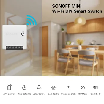 1PC Two Way SONOFF Mini Intelligent Switch WIFI Switch Smart Universal Appliance Indoor Office Alexa Google Home Smart Switch
1PC Two Way SONOFF Mini Intelligent Switch WIFI Switch Smart Universal Appliance Indoor Office Alexa Google Home Smart Switch