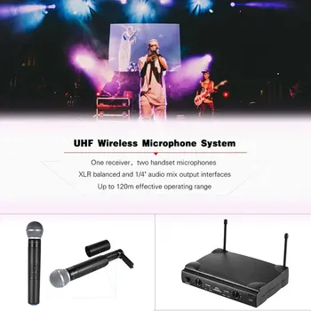 U585A UHF Wireless microphone two handheld microphone sets KTV home wireless microphone practical portable set
U585A UHF Wireless microphone two handheld microphone sets KTV home wireless microphone practical portable set