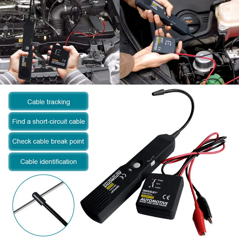 Automotive Short&open Circuit Finder Tester Cable Wire Tracer For Tone Line Test Leads All-Sun EM415pro#37
Automotive Short&open Circuit Finder Tester Cable Wire Tracer For Tone Line Test Leads All-Sun EM415pro#37