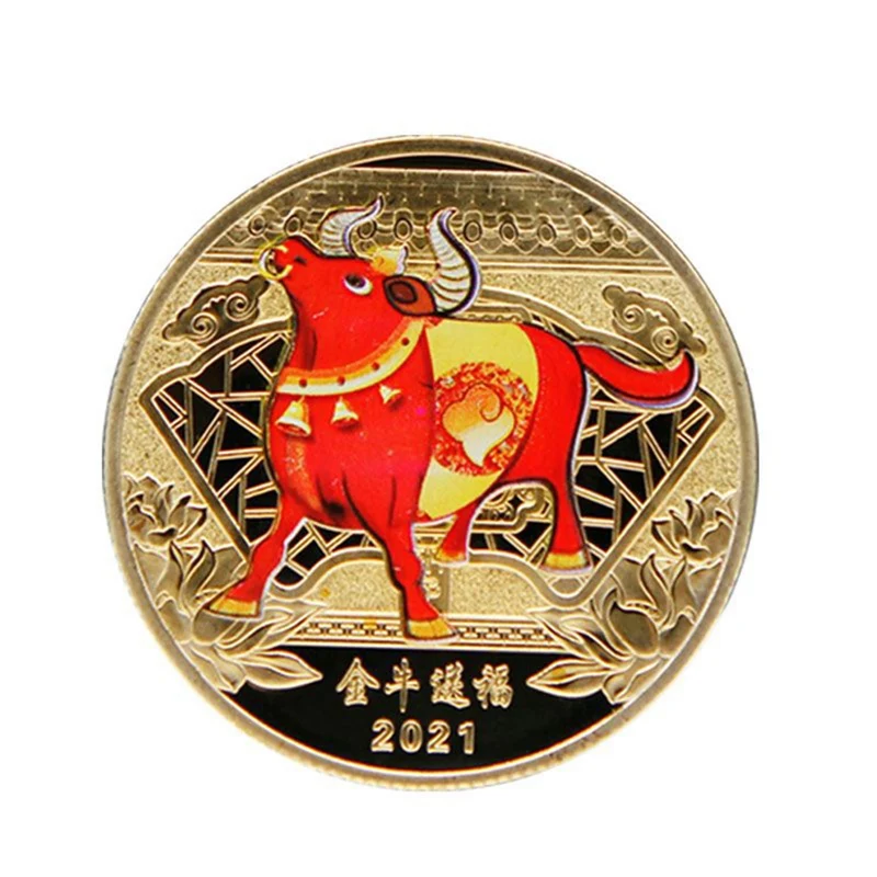 2021 Year Of The Ox Commemorative Medal Golden Bull Blessing Souvenir Zodiac Commemorative Coin Collection Gift
2021 Year Of The Ox Commemorative Medal Golden Bull Blessing Souvenir Zodiac Commemorative Coin Collection Gift