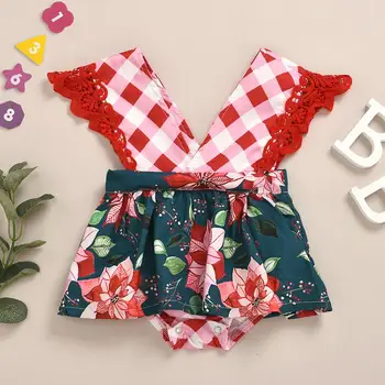 2020 Summer Infant Baby Girl 0-24M Flower Printed Romper Girls fashion plaid dress Red colour choose sizes 
2020 Summer Infant Baby Girl 0-24M Flower Printed Romper Girls fashion plaid dress Red colour choose sizes