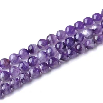 AAA+ Quality Natural Stone Purple Amethysts Crystals Round Loose Bead 6 8 10 MM Retro Women Men Beads DIY Necklaces
AAA+ Quality Natural Stone Purple Amethysts Crystals Round Loose Bead 6 8 10 MM Retro Women Men Beads DIY Necklaces