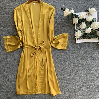 2020 Spring Summer Women Satin Silk Nightgowns Nightshirts Female Loose Sleepshirts Ladies Bridemaid Sleepwear With Sashes
2020 Spring Summer Women Satin Silk Nightgowns Nightshirts Female Loose Sleepshirts Ladies Bridemaid Sleepwear With Sashes