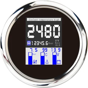 Universal 4 in 1 Multi-functional Gauge Digital Tachometer 9-32V Water Temp Oil Pressure 0~10Bar Gauges With Alarm Meter 85MM
Universal 4 in 1 Multi-functional Gauge Digital Tachometer 9-32V Water Temp Oil Pressure 0~10Bar Gauges With Alarm Meter 85MM