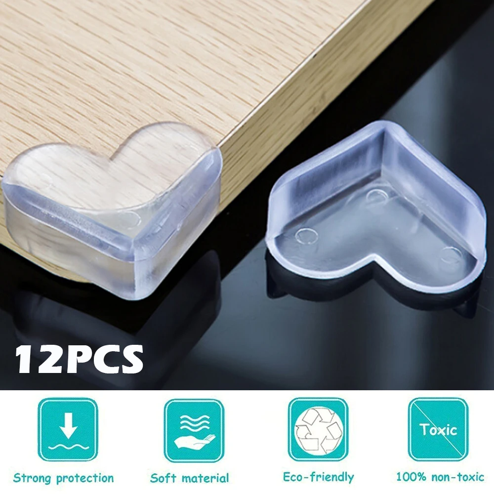 12pcs Baby Safety Silicone Protector Table Corner Edge Protection Cover Kids Anticollision Edge Child Corner Guards Transparent
12pcs Baby Safety Silicone Protector Table Corner Edge Protection Cover Kids Anticollision Edge Child Corner Guards Transparent