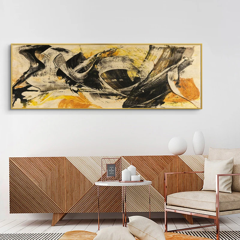 Classical Abstract Oil Painting Prints on Canvas Art Wall Yellow and Black Abstract Pictures for Living Room Home Decor No Frame
Classical Abstract Oil Painting Prints on Canvas Art Wall Yellow and Black Abstract Pictures for Living Room Home Decor No Frame