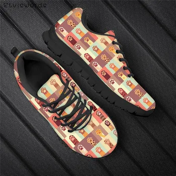 ELVISWORDS Fashion Women Spring Flats Kawaii Cat Paw Pattern Breathable Sneakers for Ladies Girls Daily Footwear Custom Designs 
ELVISWORDS Fashion Women Spring Flats Kawaii Cat Paw Pattern Breathable Sneakers for Ladies Girls Daily Footwear Custom Designs