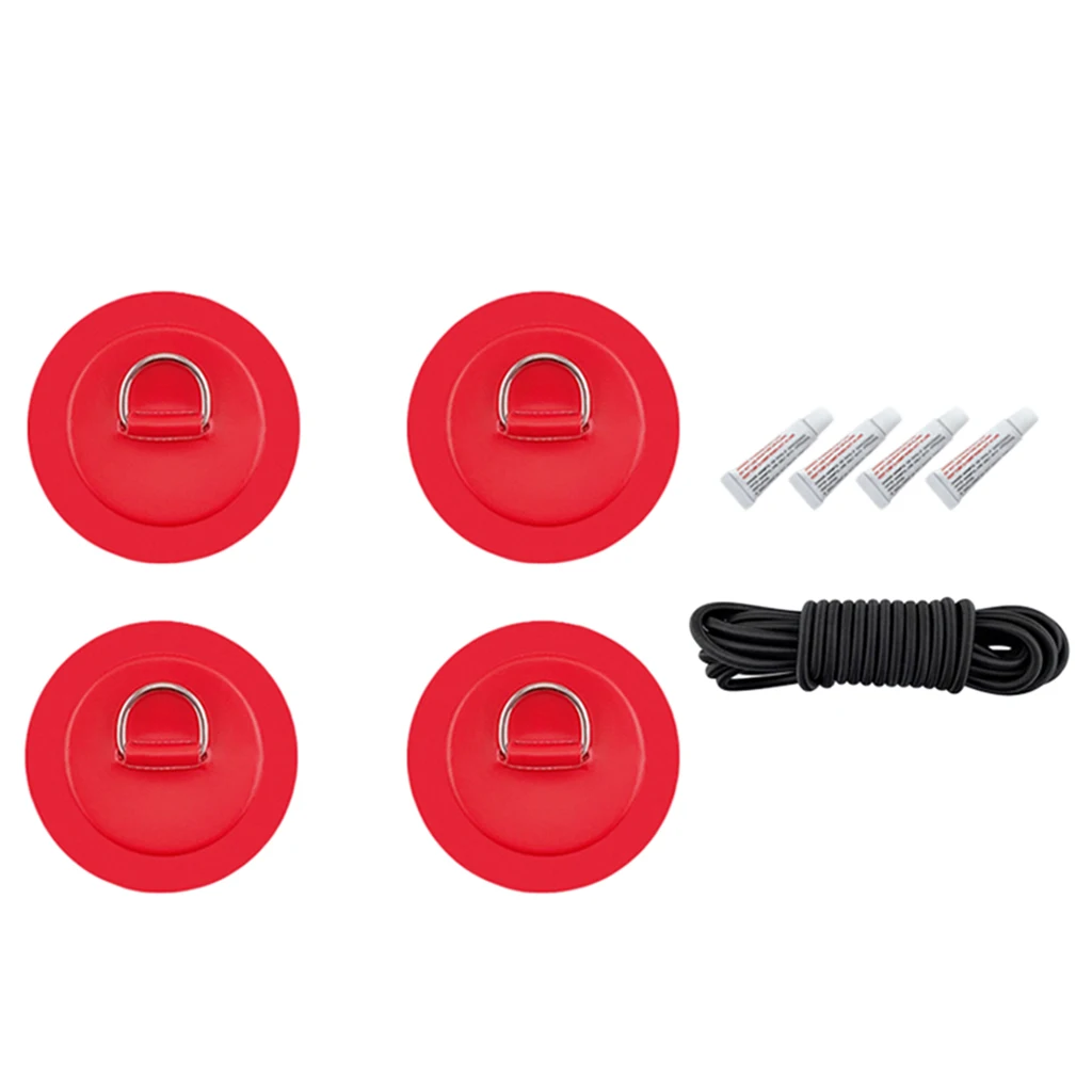 4PCS Stainless Steel D-Ring Pad Patch PVC Round ring Pad for Inflatable Boat Raft Dinghy Surfboard 6 Colors Optional 4PCS Stainless Steel D-Ring Pad Patch PVC Round ring Pad for Inflatable Boat Raft Dinghy Surfboard 6 Colors Optional