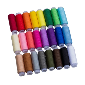 24 Assorted Colors Polyester Sewing Thread-Pack of 24 
24 Assorted Colors Polyester Sewing Thread-Pack of 24