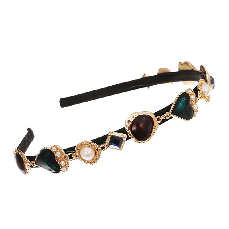 ZHINI New Handmade Luxurious Imitation Pearls Headband Boho Vintage Black Color Hairbands For Women Wedding Hair Accessories
ZHINI New Handmade Luxurious Imitation Pearls Headband Boho Vintage Black Color Hairbands For Women Wedding Hair Accessories