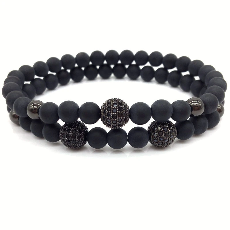 Classic 2pcs/set Disco Ball Charm Bracelet For Men Handmade Matte Beads Bracelet Men Set Fashion Jewelry Gift
Classic 2pcs/set Disco Ball Charm Bracelet For Men Handmade Matte Beads Bracelet Men Set Fashion Jewelry Gift