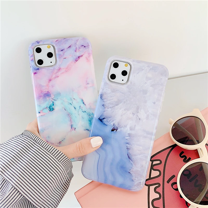 fashion Colorful Marble female Phone Cover Case For Iphone X 11 pro Xs Max Xr 10 8 7 Plus Luxury Soft silicone girl Coque Fundas
fashion Colorful Marble female Phone Cover Case For Iphone X 11 pro Xs Max Xr 10 8 7 Plus Luxury Soft silicone girl Coque Fundas