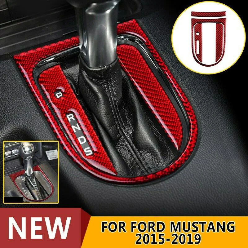 4 Pcs Red Carbon Fiber Car Gear Shift Box Panel Sticker Trim Car-Styling For Ford Mustang 2015-2019 LHD Car Panel Sticker Trim
4 Pcs Red Carbon Fiber Car Gear Shift Box Panel Sticker Trim Car-Styling For Ford Mustang 2015-2019 LHD Car Panel Sticker Trim