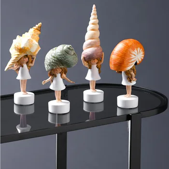 Modern Lovely Conch Girl Mini Cute Kawai sea snail baby resin fairy garden miniatures figurines Crafts Birthday wedding Gifts 
Modern Lovely Conch Girl Mini Cute Kawai sea snail baby resin fairy garden miniatures figurines Crafts Birthday wedding Gifts
