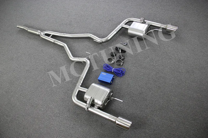 Автомобильный выхлопной коллектор Catback глушитель для Mustang 2 3 T 2014-2018 All 304