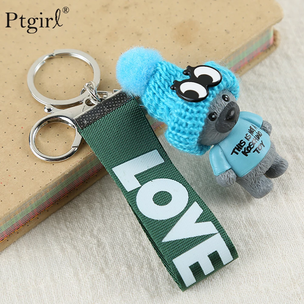 New Arrival Cute Teddy Bear Bag Accessories Key Chain'THIS IS NOT A KOSCHINO TOY' PTgirl Animal Pattern KeyChain For Girl Friend
New Arrival Cute Teddy Bear Bag Accessories Key Chain'THIS IS NOT A KOSCHINO TOY' PTgirl Animal Pattern KeyChain For Girl Friend