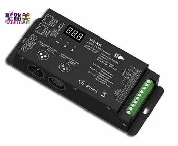 D4-XE 4CH PWM Constant Voltage CV DMX512 RDM LED Decoder Controller with Digital Display XLR3 RJ45 DC12V 24V 36V Input 8A*4CH
D4-XE 4CH PWM Constant Voltage CV DMX512 RDM LED Decoder Controller with Digital Display XLR3 RJ45 DC12V 24V 36V Input 8A*4CH
