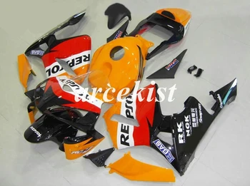 4Gifts New ABS Plastic Injection Mold Full Fairing Kit fit for HONDA CBR600RR F5 2003 2004 03 04 600rr body set Custom orange