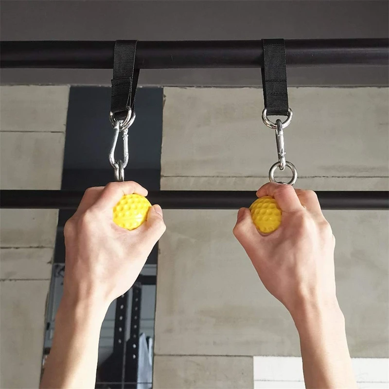 9.7mm Pull Up Power Ball Hold Grips Non-Slip Hand Grips Strength Trainer Exerciser for Bouldering Pull-Up Fitness
9.7mm Pull Up Power Ball Hold Grips Non-Slip Hand Grips Strength Trainer Exerciser for Bouldering Pull-Up Fitness