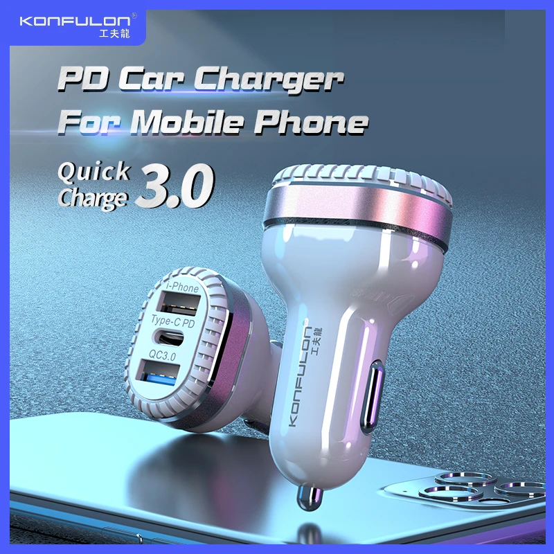 Quick Charge 3.0 Car Charger For Mobile Phone Dual Usb Car Charger Type C PD Fast Car Charger For Mobile Phone C28C
Quick Charge 3.0 Car Charger For Mobile Phone Dual Usb Car Charger Type C PD Fast Car Charger For Mobile Phone C28C