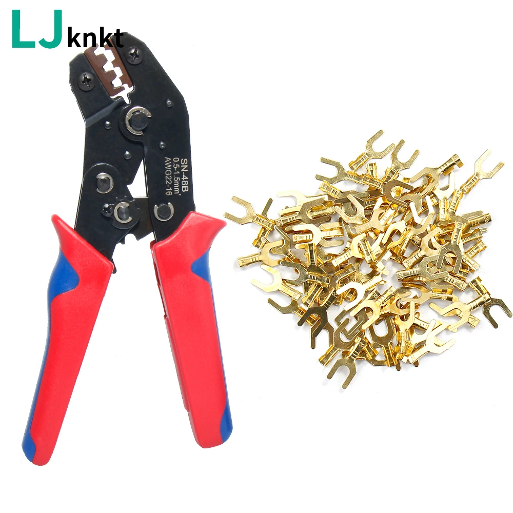 Y type cold pressed bare terminal crimping pliers A simple and quick crimping tool for terminal blocks AWG22-16
Y type cold pressed bare terminal crimping pliers A simple and quick crimping tool for terminal blocks AWG22-16