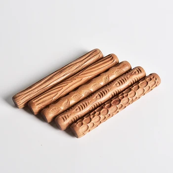 Ceramic tools wood carving pottery wood texture mud roller embossed embossed pattern embossed rod mud roll
Ceramic tools wood carving pottery wood texture mud roller embossed embossed pattern embossed rod mud roll