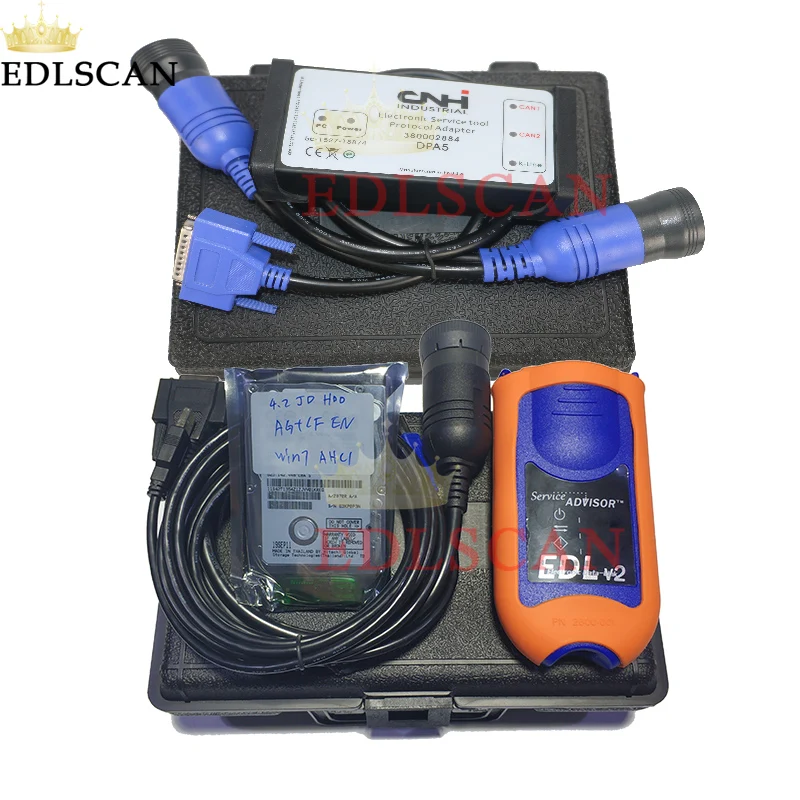 

Farm Construction Equipment Diagnostic Tool JD EDL V2 CNH EST Diagnostic Kit with Service Advisor 5.2 AG EST 9.2