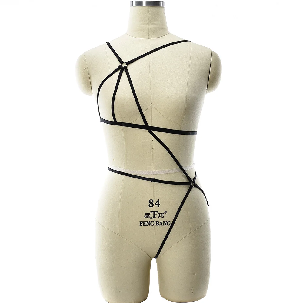 Women Sexy Bodysuit Black Body Harness Belt Pole Dance Wear Lingerie Set Adjustable Bondage Harness Cage Bra
Women Sexy Bodysuit Black Body Harness Belt Pole Dance Wear Lingerie Set Adjustable Bondage Harness Cage Bra