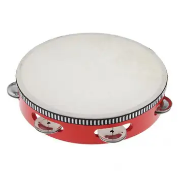 Tambourine Beat Red Drum Round Rings Sheepskin Percussion Kids Toy Gift 8"
Tambourine Beat Red Drum Round Rings Sheepskin Percussion Kids Toy Gift 8"