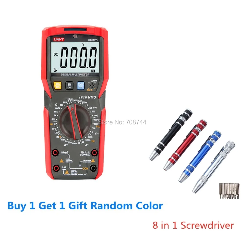 UNI-T UT89X/UT89XD True RMS Digital Multimeter High Current NCV/Capacitor/Triode/Temperature/Frequency Resistance Test
UNI-T UT89X/UT89XD True RMS Digital Multimeter High Current NCV/Capacitor/Triode/Temperature/Frequency Resistance Test