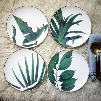 4pcs European Style Rainforest Gold Rim Spot Ceramic Plate Dish Fish Dish Steak Dish Western Dish Dessert Plate Jewelry Storage
4pcs European Style Rainforest Gold Rim Spot Ceramic Plate Dish Fish Dish Steak Dish Western Dish Dessert Plate Jewelry Storage