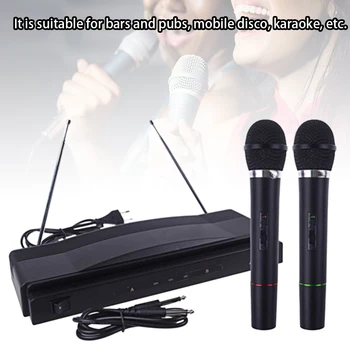 UHF Transmission Receiver Bar Portable For Karaoke Cordless Home Wireless Microphone Lecture Dual Antenna Party Stage Handheld
UHF Transmission Receiver Bar Portable For Karaoke Cordless Home Wireless Microphone Lecture Dual Antenna Party Stage Handheld