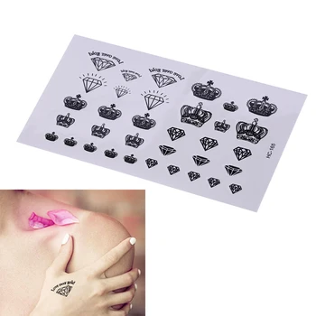 Diamonds Crowns temporary tattoo painting shiny disposable 3d flash tattoos body art Black tattoo tattoo
Diamonds Crowns temporary tattoo painting shiny disposable 3d flash tattoos body art Black tattoo tattoo