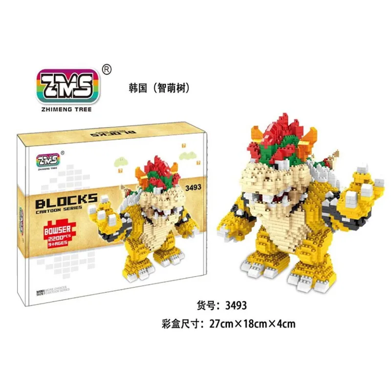 BLD 16012 Koopa Bowser Boss Super Mario Diamond Particles Doll Diamond 2200Pcs Building Blocks Toys Christmas Gift For Children
BLD 16012 Koopa Bowser Boss Super Mario Diamond Particles Doll Diamond 2200Pcs Building Blocks Toys Christmas Gift For Children
