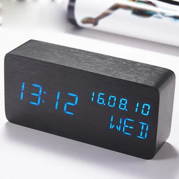 Electronic UV Unique Watch Desk Table Clock Cube Decor Voice Control Silent Wooden Multifunction Alarm Clock
Electronic UV Unique Watch Desk Table Clock Cube Decor Voice Control Silent Wooden Multifunction Alarm Clock