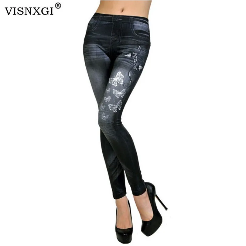 VISNXGI Women Fashion Stretchy Leggings Slim Leggings Faux Denim Jeans Skinny Jeggings Pants Butterfly Print Bottoms Hot Sale
VISNXGI Women Fashion Stretchy Leggings Slim Leggings Faux Denim Jeans Skinny Jeggings Pants Butterfly Print Bottoms Hot Sale