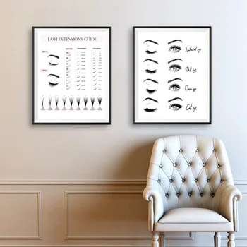 Lash Extensions Technician Guide Posters and Prints Makeup Wall Art Picture Decor Eyelash Business Form Art Canvas Painting
Lash Extensions Technician Guide Posters and Prints Makeup Wall Art Picture Decor Eyelash Business Form Art Canvas Painting