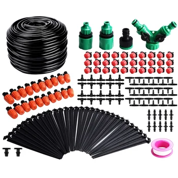 Drip Irrigation Kit, 30M Adjustable Garden Irrigation System Kit for Landscape, Flower Bed, Terrace Plant Irrigation
Drip Irrigation Kit, 30M Adjustable Garden Irrigation System Kit for Landscape, Flower Bed, Terrace Plant Irrigation
