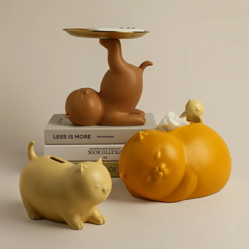 Creative Cute Tissue Box Kitty Coin Piggy Bank Storage Ceramics Desk Home Office Storage Ornaments Napkin Dispenser Decoration
Creative Cute Tissue Box Kitty Coin Piggy Bank Storage Ceramics Desk Home Office Storage Ornaments Napkin Dispenser Decoration