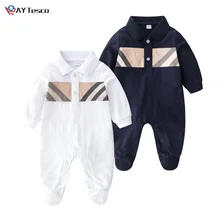 New spring autumn fashion style newborn baby clothes Cotton long-sleeved plaid striped Toddler boy girl romper 0-24 months
New spring autumn fashion style newborn baby clothes Cotton long-sleeved plaid striped Toddler boy girl romper 0-24 months