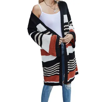 Women Fashion Long Sleeve Color Block Coat Casual Knit Cardigan Coat for Shopping Daily Wear
Women Fashion Long Sleeve Color Block Coat Casual Knit Cardigan Coat for Shopping Daily Wear