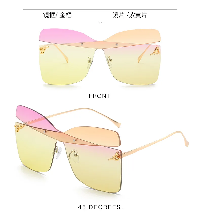 New fashion trend frameless sliced sunglasses transparent ocean sheet metal sunglasses ladies sunglasses H6e846599b3ad49cea0138aa3f990fd68z - New fashion trend frameless sliced sunglasses transparent ocean sheet metal sunglasses ladies sunglasses