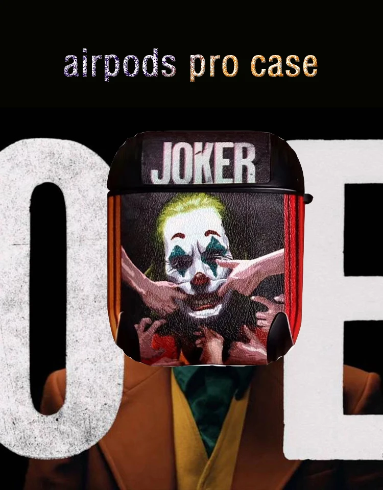 airpods cleaner Luxe Accessoires Bluetooth Hoofdtelefoon voor Airpods Pro case Beschermhoes Grappige Joker Jongen Soft Cover 
airpods cleaner Luxe Accessoires Bluetooth Hoofdtelefoon voor Airpods Pro case Beschermhoes Grappige Joker Jongen Soft Cover